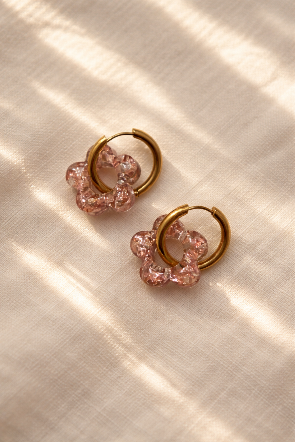 Boucles d'oreilles PAULINA - Rose