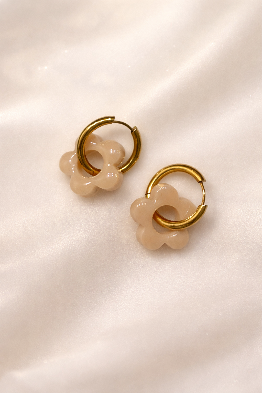 Boucles d'oreilles PAOLA - Beige