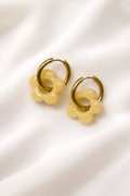 Boucles d'oreilles PAOLA - Jaune Soleil