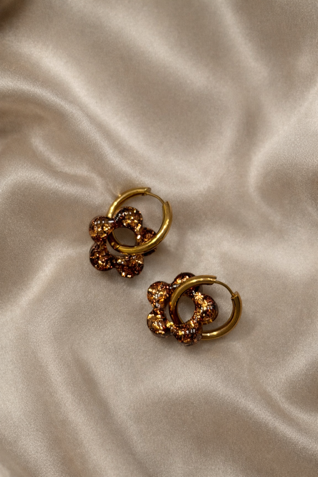 Boucles d'oreilles SONYA - Rose Gold foncé