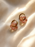 Boucles d'oreilles SOFIA - Nuage rose