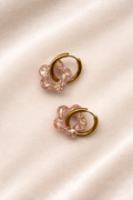 Boucles d'oreilles HANNA - Rose poudré