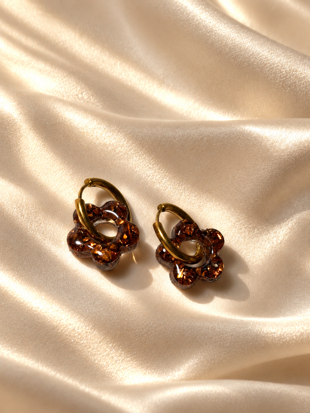 Boucles d'oreilles PAULINA - Ambre