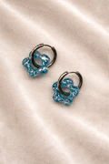 Boucles d'oreilles HANNA - Bleu scintillant