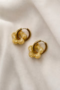 Boucles d'oreille ALEXANDRA - Jaune, éclat d'or