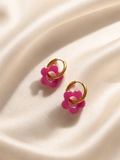 Boucles d'oreilles PAOLA - Fuchsia