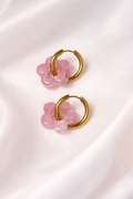 Boucles d'oreilles PAOLA - Eclat Rose