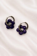 Boucles d'oreilles ARYA - Bleu nuit