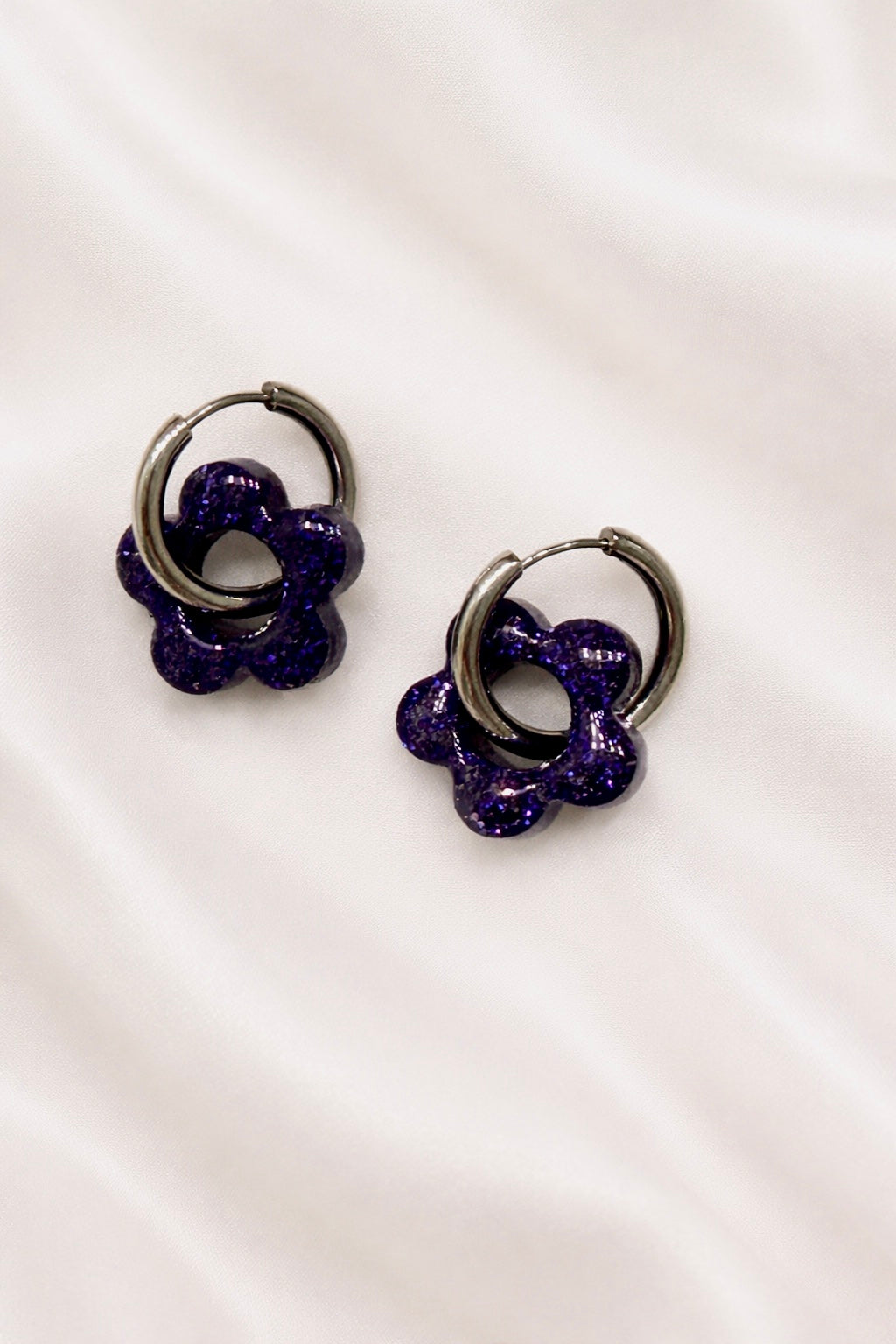 Boucles d'oreilles ARYA - Bleu nuit