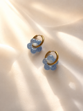 Boucles d'oreilles SOFIA - Nuage bleu