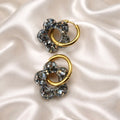 Boucles d'oreilles PAULINA - Gris bleuté