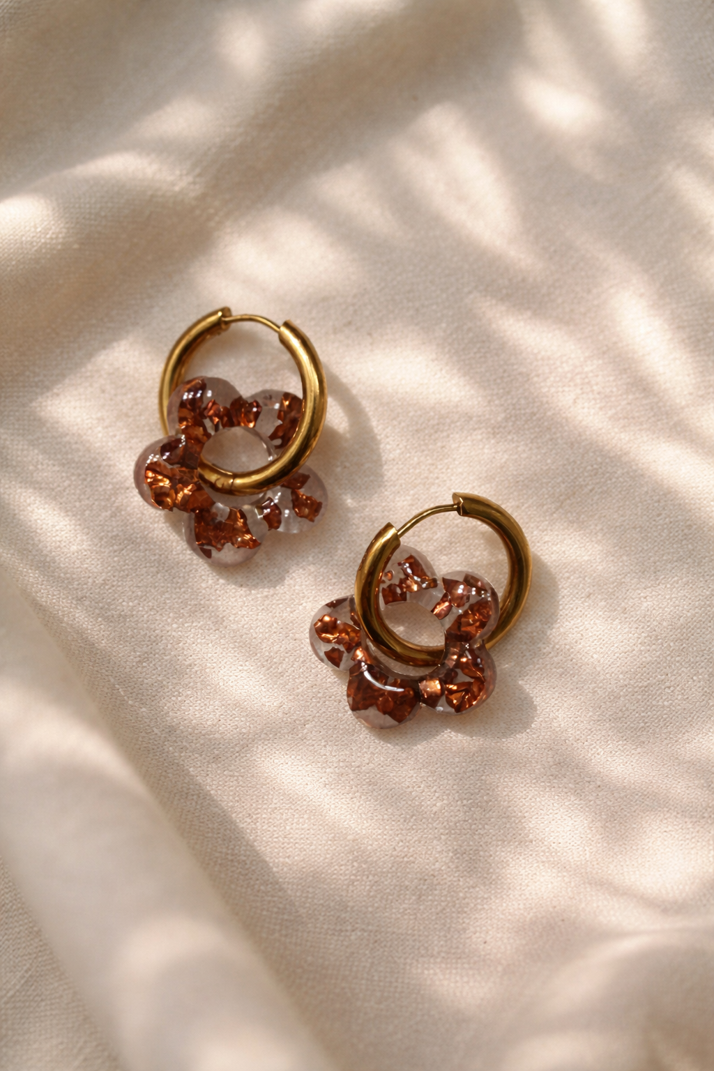 Boucles d'oreilles PAULINA - Ambre