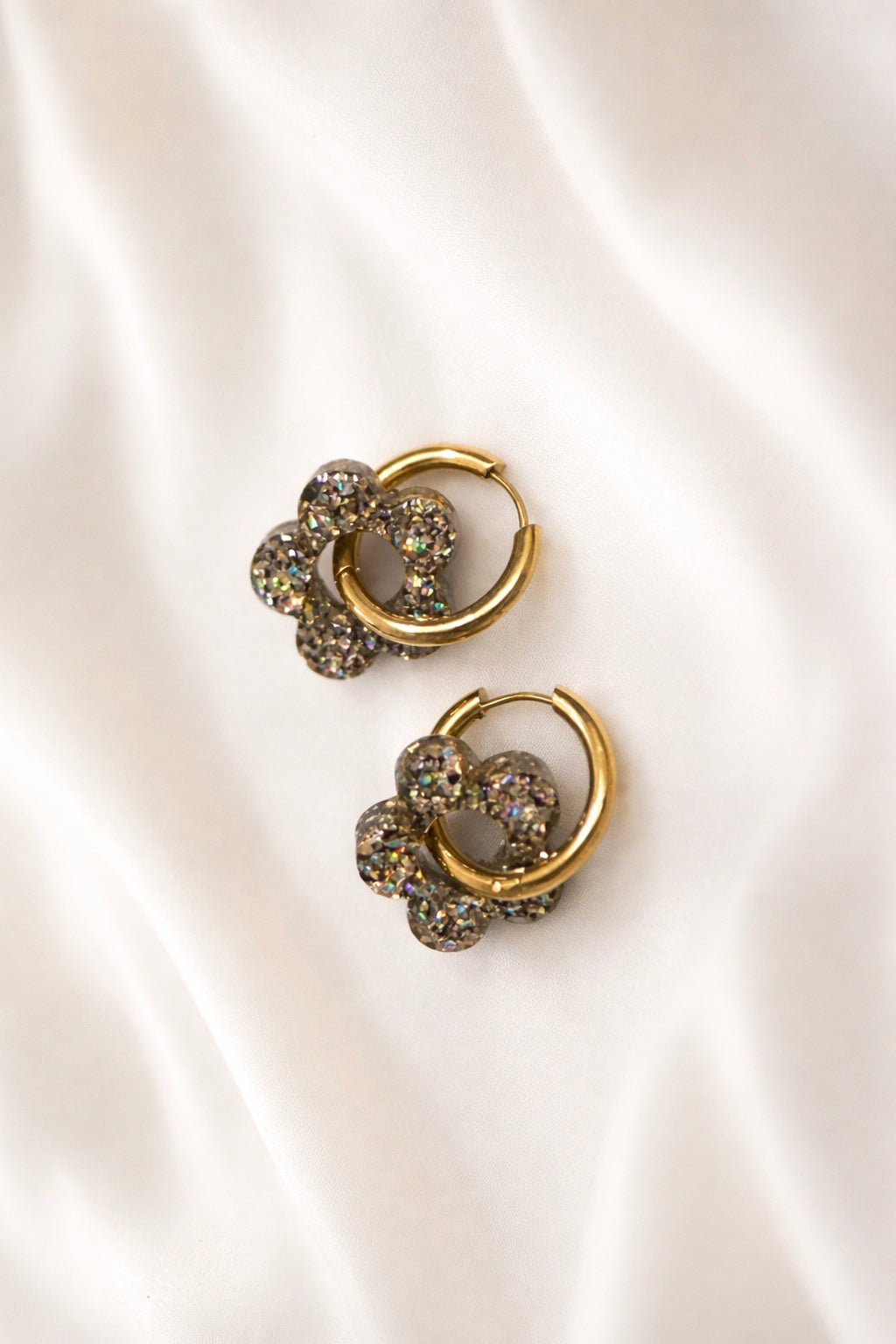 Boucles d'oreilles ARYA - Kaki doré