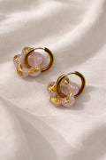 Boucles d'oreilles ALEXANDRA - Parme, éclat d'or