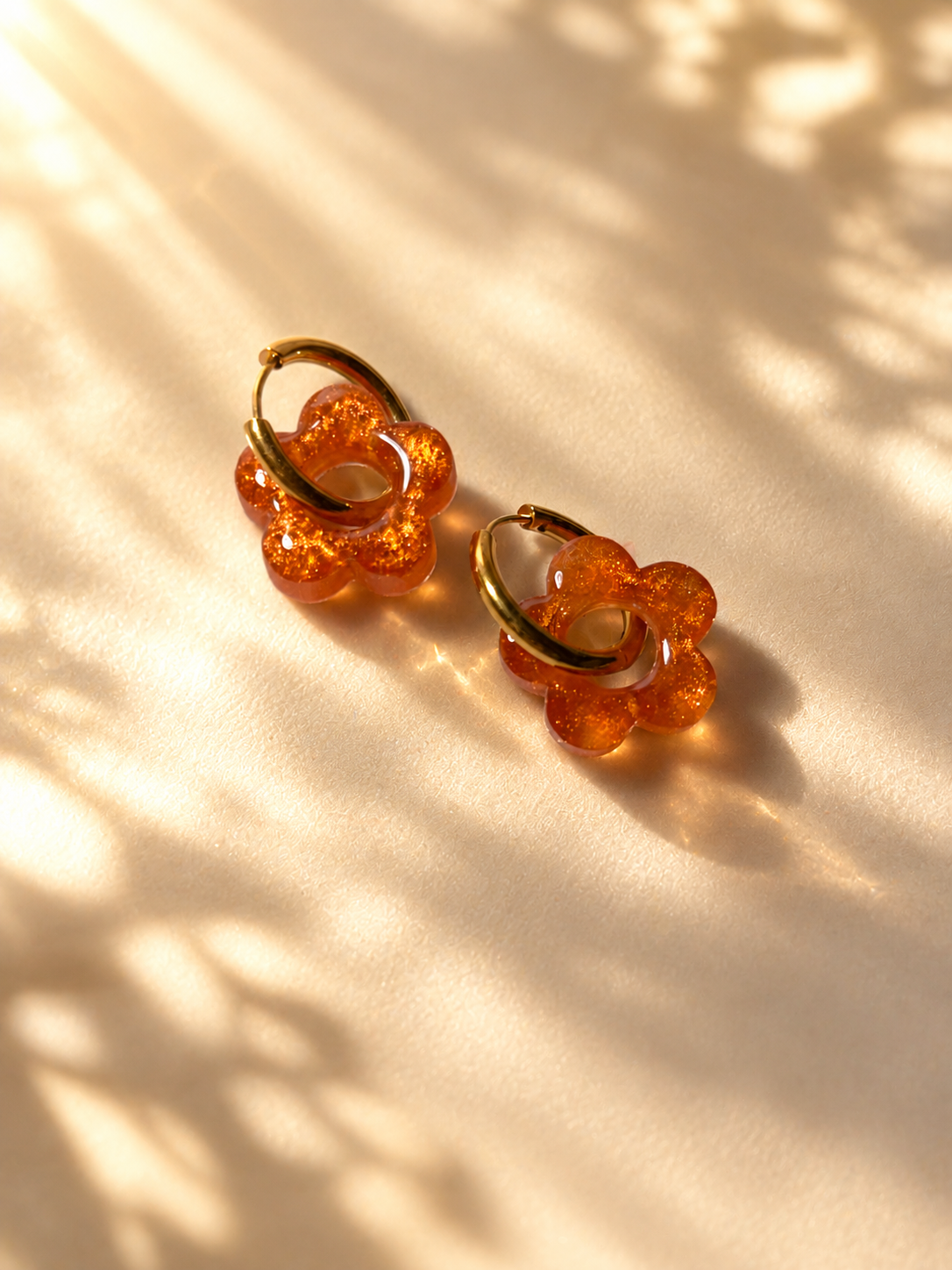 Boucles d'oreilles SAHRA - Brillance Orange