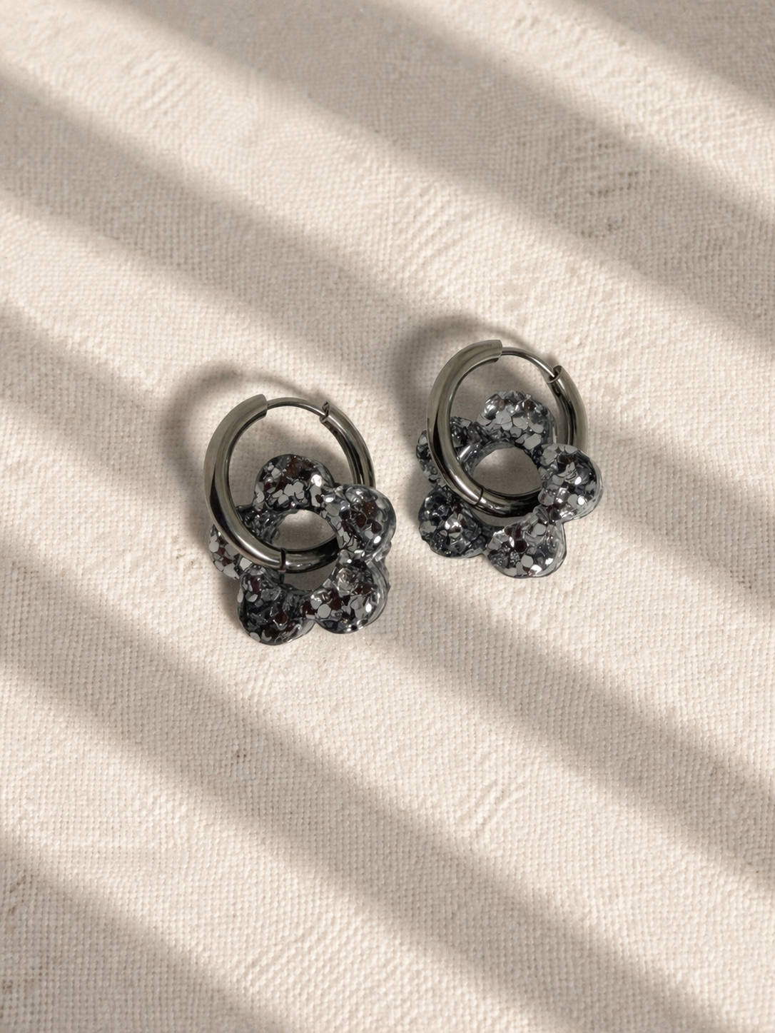 Boucles d'oreilles ALBA - Argentées