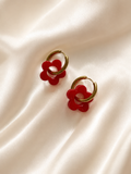 Boucles d'oreilles PAOLA - Rouge