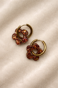 Boucles d'oreilles HANNA - Rouge doré
