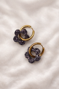 Boucles d'oreilles ARYA - Noir