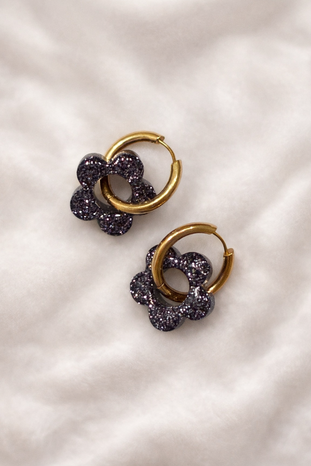 Boucles d'oreilles ARYA - Noir