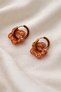 Boucles d'oreille ALEXANDRA - Rose éclat d'or