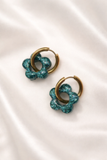 Boucles d'oreilles ARYA - Vert Emeraude