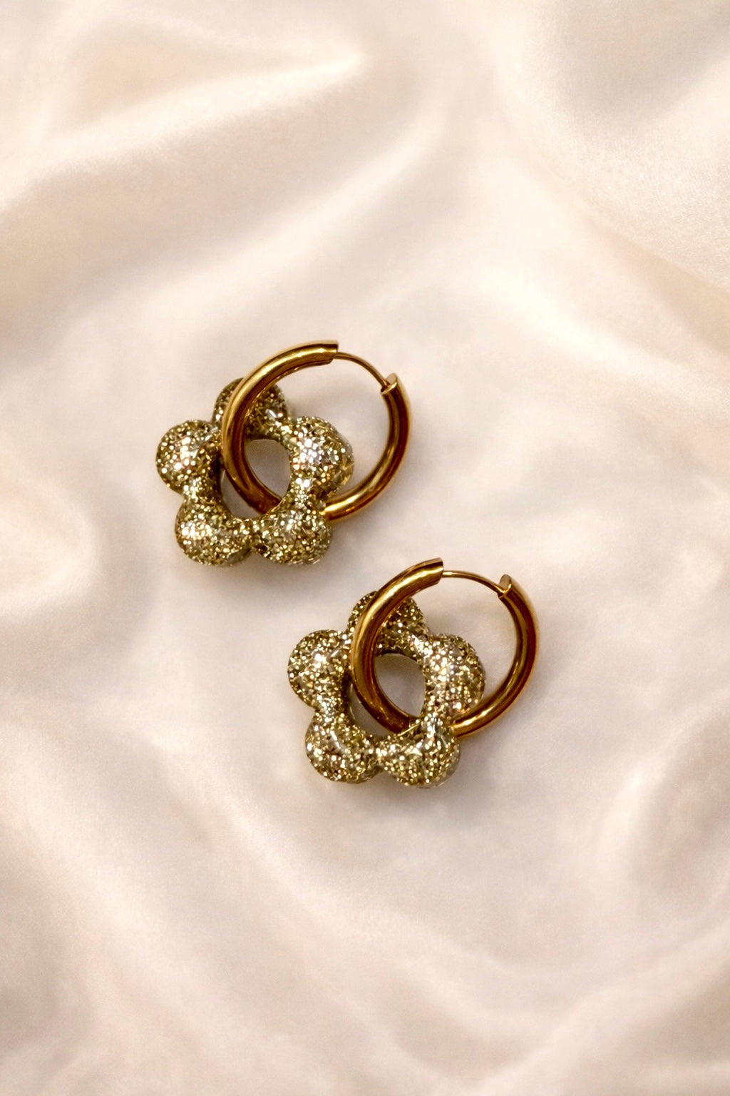 Boucles d'oreilles ARYA - Vert Sauge