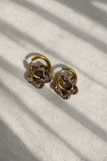 Boucles d'oreilles ALBA - Beige Brillantes