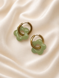 Boucles d'oreilles PAOLA - Vert Sauge