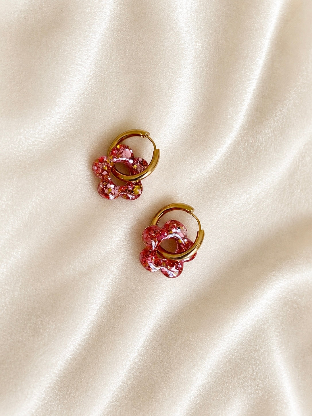 Boucles d'oreilles HANNA - Rose doré