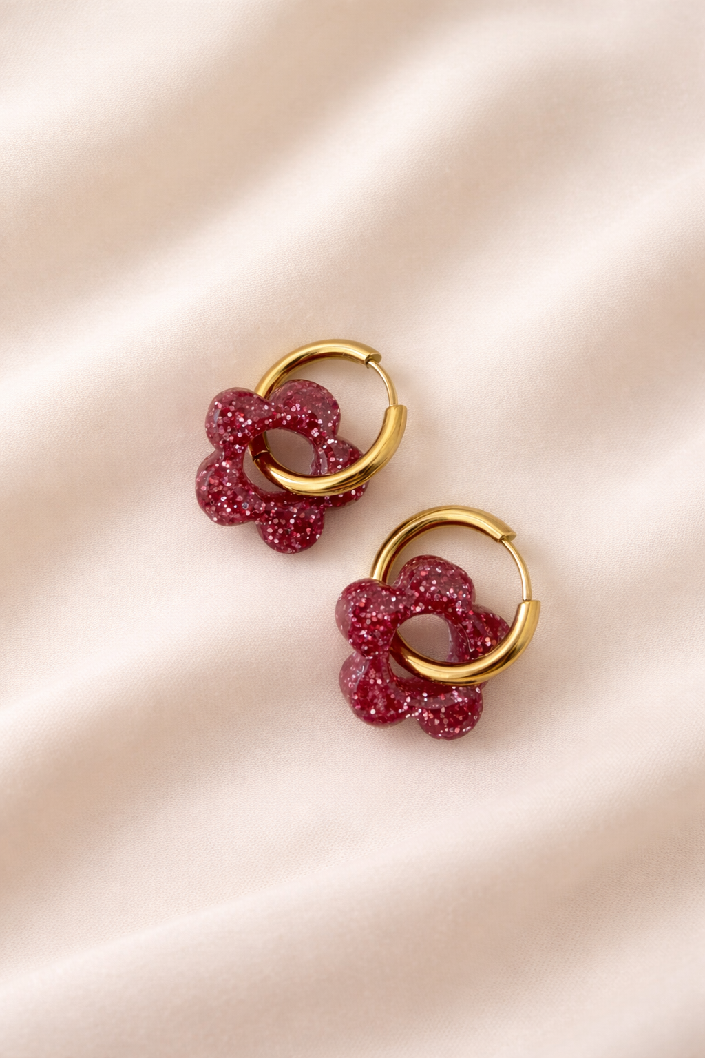 Boucles d'oreilles ARYA - Rose