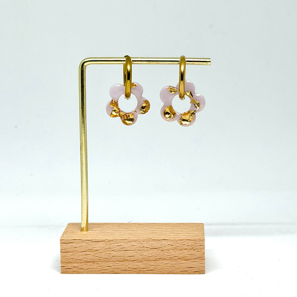 Boucles d'oreilles ALEXANDRA - Parme, éclat d'or